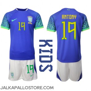 Brasilia Antony #19 Vieraspaita Lapsille MM-kisat 2022 Lyhythihainen (+ shortsit)